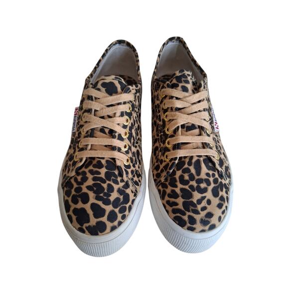 Superga Womens size 8 2790 Fantasy Cotw Leopard Platform Chunky Fashion Sneakers - Picture 8 of 11